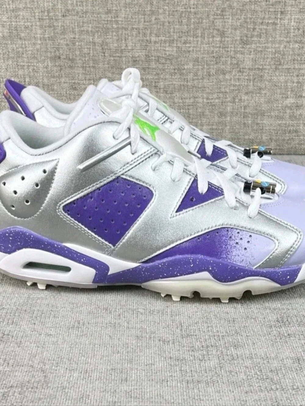 Nike Air Jordan 6 Retro NRG Low Golf US Open Silver Purple FD0205-055 Men’s 10